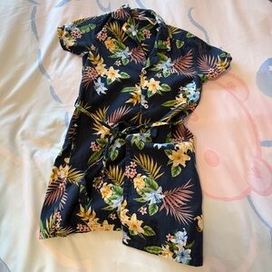 Kith kids size 4 tropical shirt dress